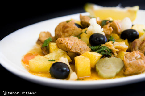 Pork meat a la Portuguesa