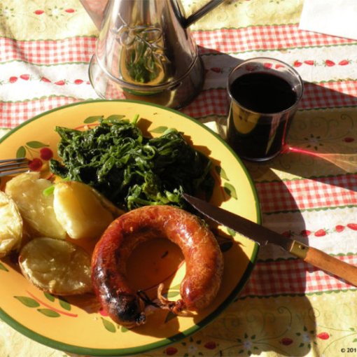 Typical chorizo from Portugal