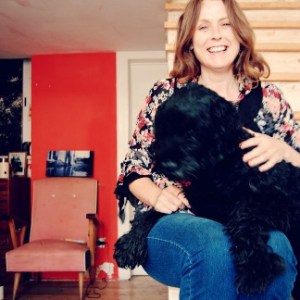 Camilla Watson and Quixote her dog