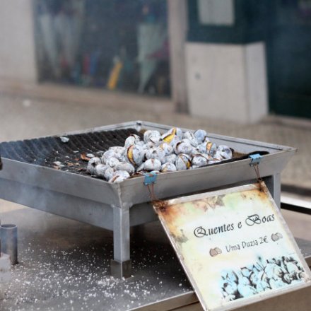 Hot chestnuts for sale