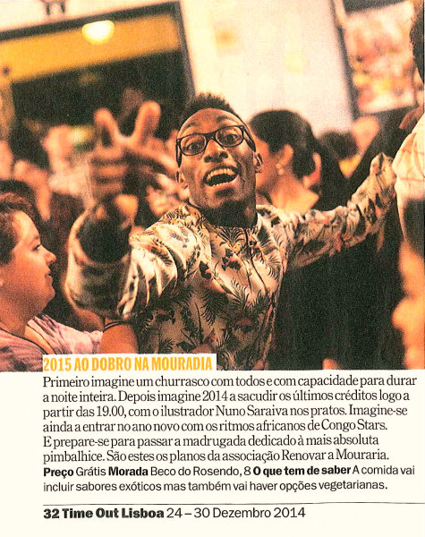 Man having fun during new year