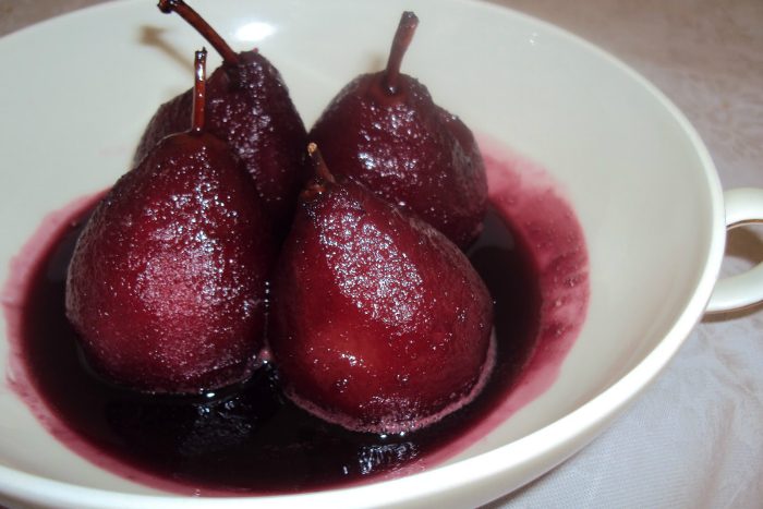 Drunk Pear dessert