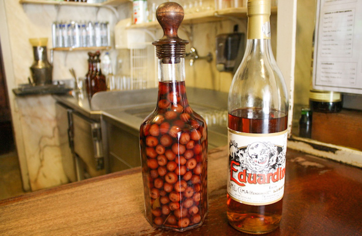 a bottle of wine on a table