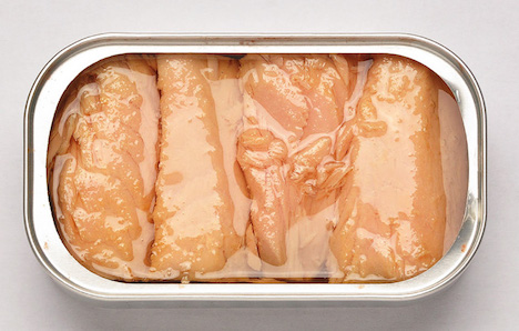 a plastic container filled with food