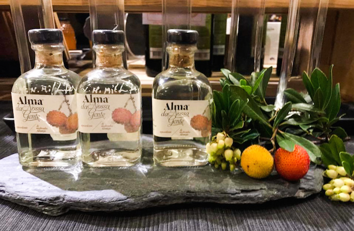 a bottle of wine on a table