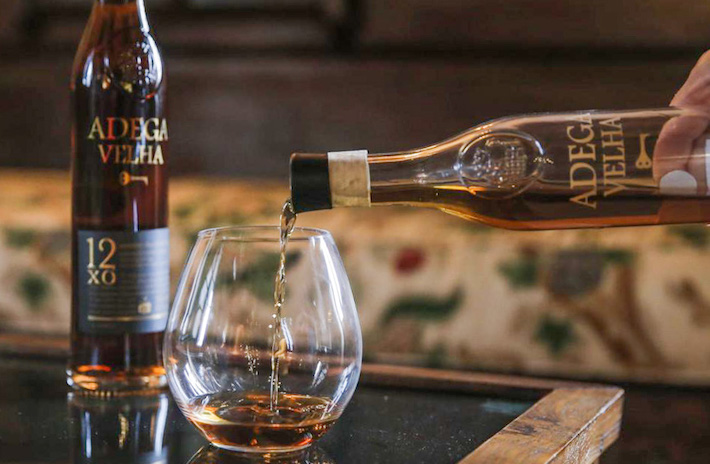 a bottle of wine on a table