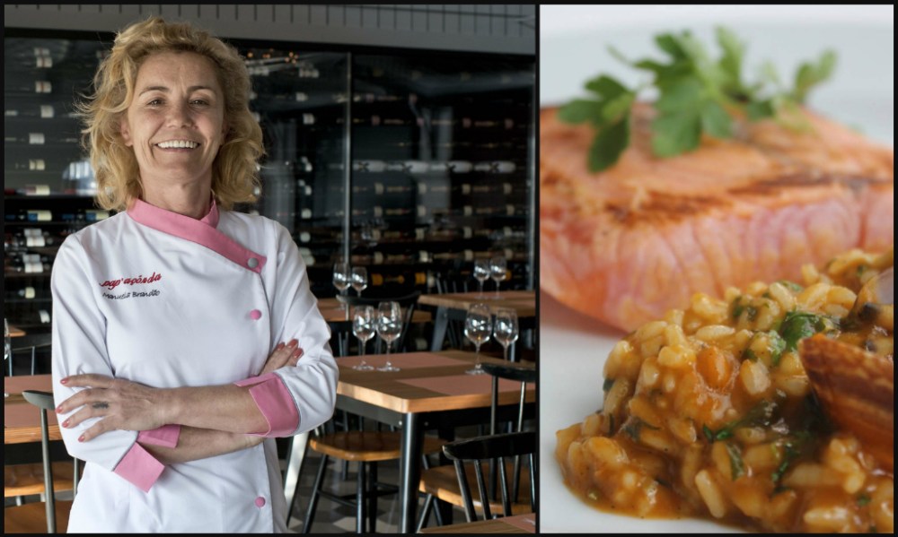 a person on the food