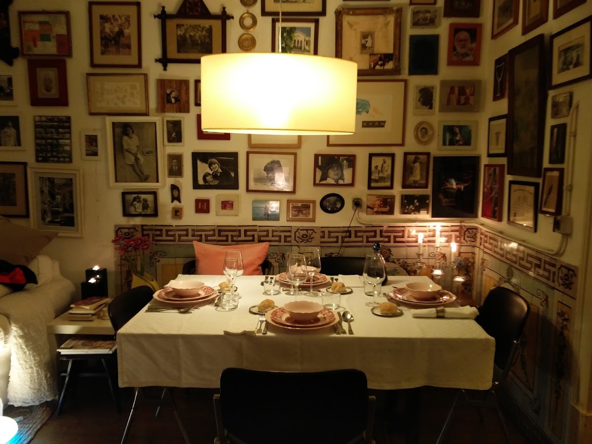 winter dishes dinner table