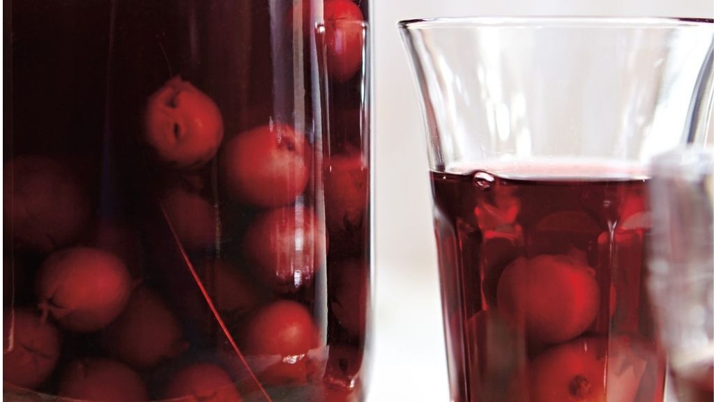 a glass of liqueur