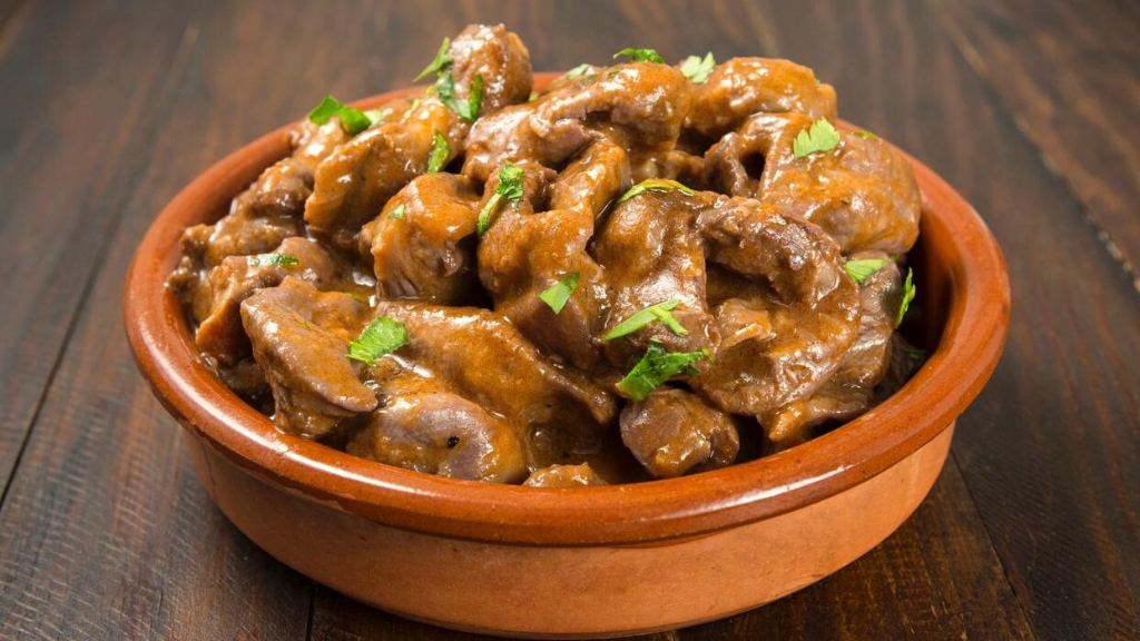 a bowl of food