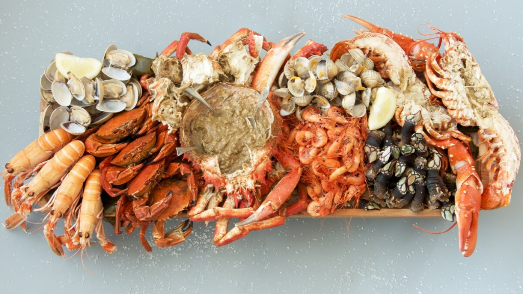 a crab on a table