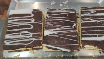 a piece of chocolate cake on a plate
