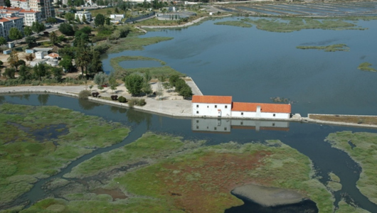 a bridge over a body of water