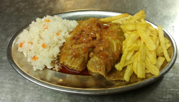 a plate of food