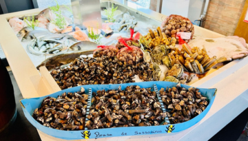a table full of food