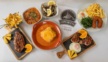 a bunch of food on a plate