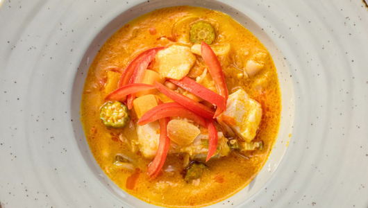 a bowl of food on a plate