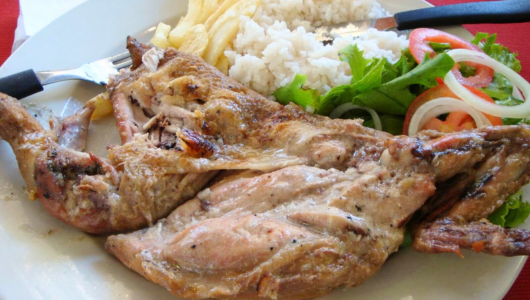 a close up of a plate of food