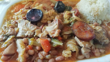 a close up of a plate of food