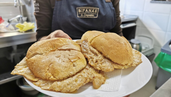 00.Vendas Novas Travel Guide for Food Lovers_feat photo a large sandwich sitting on top of a table