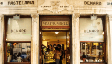a store front at day