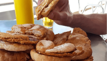a close up of a sandwich on a plate
