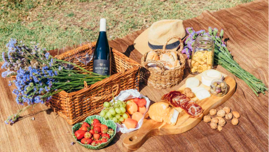 food on a wooden table