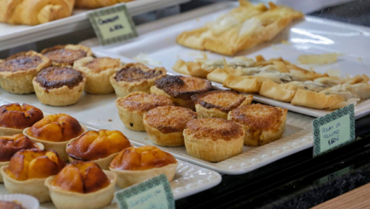 a tray of food