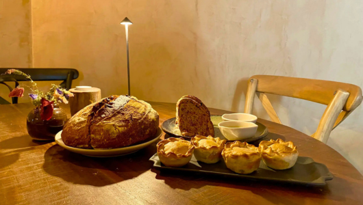 a plate of food on a table