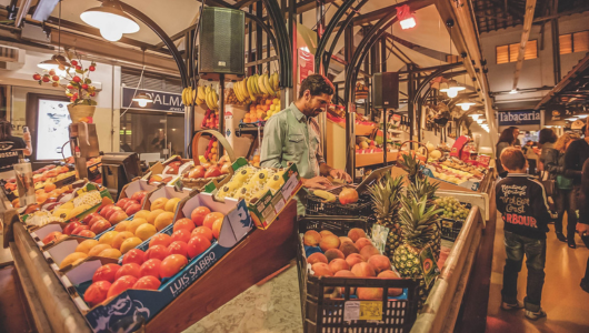 a store filled with lots of fresh produce