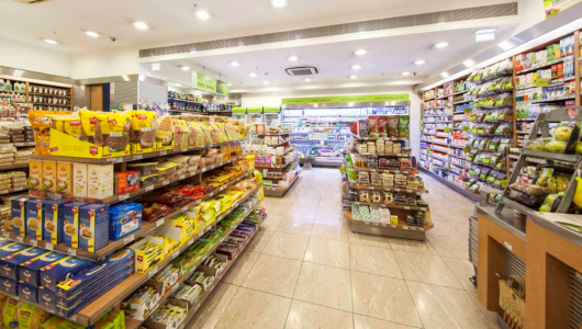 a store filled with lots of food