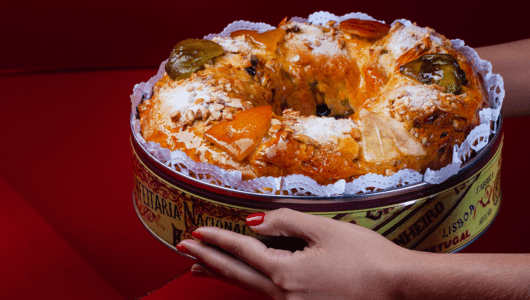 Traditional Portuguese Christmas desserts - Bolo Rei, King's Cake